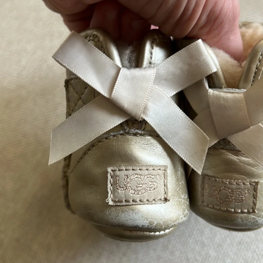 UGG gold leather